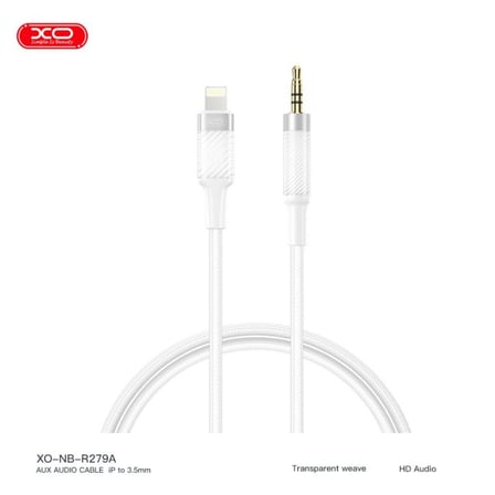 Lightning to 3.5mm Aux iPhone ve iPad Uyumlu 1 Metre Ses Aktarım Kablosu Cihaz Adaptör Kablo