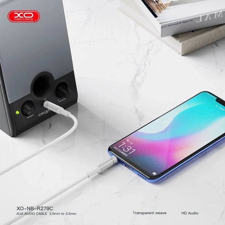 XO NB-R279C 3.5 mm AUX 1 Metre Ses Kablosu Bağlantı Aksesuarı Taşınabilir Multimedya