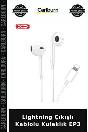 Lightning Çıkışlı Kablolu Kulaklık EP3 Konuşma Aracı Ses Aksesuarı Akıllı Kulak