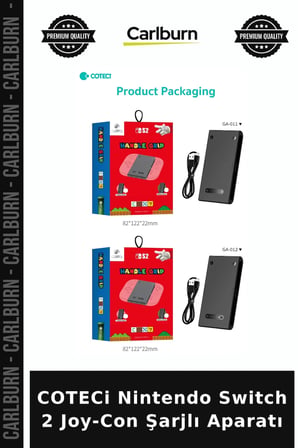 COTECi Nintendo Switch 2 Joy-Con Şarjlı Aparatı Oyuncu Aracı Konsol Ürünü Oyun Tutacağı