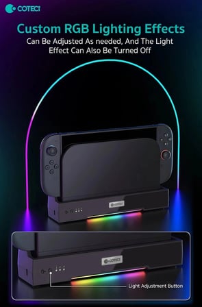 COTECi Nintendo Switch 2 Cooling Dock Soğutucu Şarj Standı Cihaz Tutucu Konsol Şarjı Oyuncu Ünite