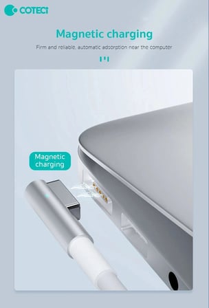 COTECi MacBook USB-C Şarj ve Data Kablosu Seyahat Aktarım Güç