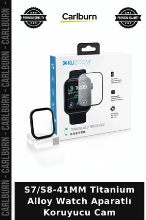 S7/S8-41MM Titanium Alloy Watch Aparatlı Koruyucu Cam Bileşen Akıllı Aksesuar