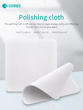 COTECi Mikrofiber Lens ve Ekran Temizleme Bezi Çizmez Pratik Muhafaza Bakım