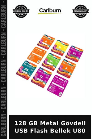 128 GB Metal Gövdeli USB Flash Bellek U80 Taşıma Arsiv Bilgi