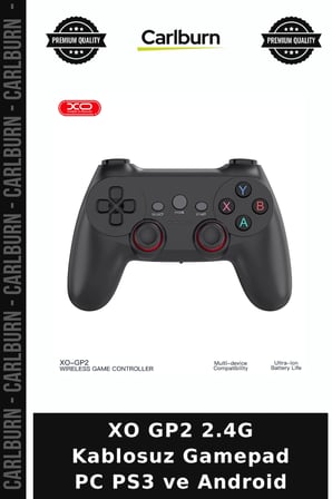 XO GP2 2.4G Kablosuz Gamepad PC PS3 ve Android Oyuncu Bilgisayar Cihaz