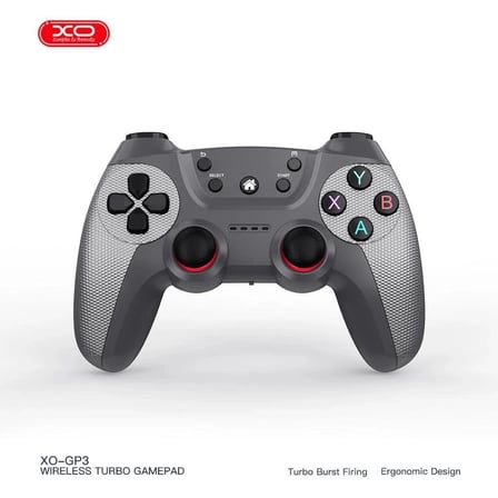 XO GP3 Turbo Özellikli Kablosuz Gamepad PS3 Oyun Kumandası Gri Kumanda Eğlence Gereci