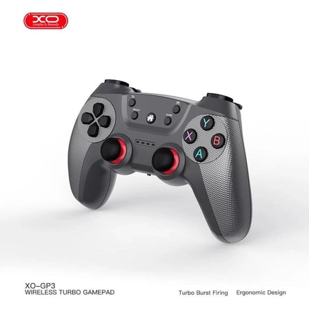 XO GP3 Turbo Özellikli Kablosuz Gamepad PS3 Oyun Kumandası Gri Kumanda Eğlence Gereci