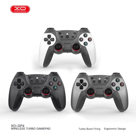 GP4 2.4G Wireless Kablosuz Pilli Analog 2 Adet Oyun Kolu Konforlu Alet Eğlence Ürünü Siyah Gamepad