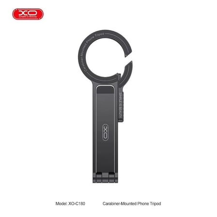 Karabina Montajlı 360° Dönebilen Telefon Tripodu C180 Mobil Aksesuar Yayın Ayağı Taşınabilir Stant
