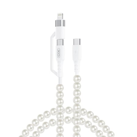 XO NB-Q310 Pearl Series 3'ü 1 Arada 1 Metre 60W 27W Telefon Kablosu Serisi Aksesuar Bağlantı Gereci