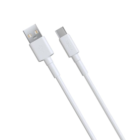 XCC8502 27W USB-A to USB-C 2 Metre Silikon Data Şarj Veri Kablosu Pratik Yedek Parça Seyahat Gereci