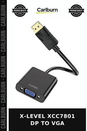 X-LEVEL XCC7801 DP TO VGA Bilgisayar Parçası Sinyal Kablosu Çalışma Masası