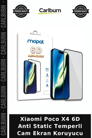 Xiaomi Poco X4 6D Anti Static Temperli Cam Ekran Koruyucu Cihaz Koruma Telefon Kaplama Cep Telefonu