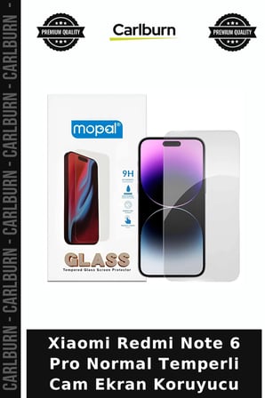 Xiaomi Redmi Note 6 Pro Normal Temperli Cam Ekran Koruyucu Koruma Camı Mobil Aksesuar Telefon Örtüsü