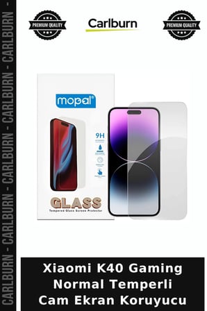 Xiaomi K40 Gaming Normal Temperli Cam Ekran Koruyucu Cep Aksesuarı Şeffaf Film Aksesuar Çeşitleri