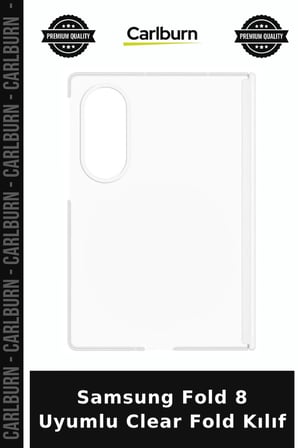 Samsung Fold 8 Uyumlu Clear Fold Kılıf Telefon Koruma Cihaz Kılıfı Mobil Aksesuar