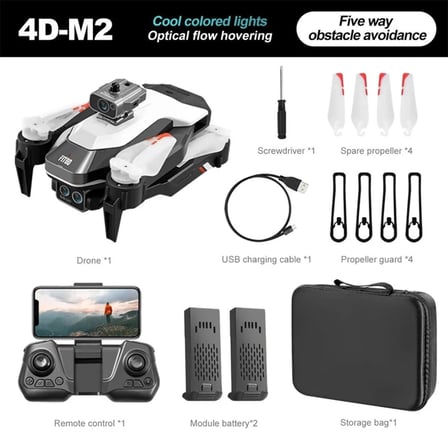 M2 HD Kameralı Katlanabilir Drone Ekranlı Kumanda Erkekler Gençler Hobi