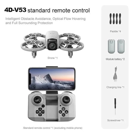 4D-V53 Fotoğraf Çekim Dronu Uzaktan Kumandalı Hobi Aracı Akıllı Cihaz