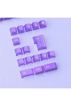 Klavye Keycaps Tuş Başlıkları, 153 Tuş, PBT Boya Süblimasyonlu PC Mekanik Klavye Uyumludur.