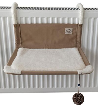 Akat Cosy Comfort Kedi Kalorifer Yatağı (Krem) (10 cm standart panel radyatörler için)