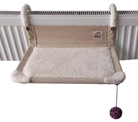 Akat Cosy Comfort Kedi Kalorifer Yatağı (krem) (10 cm KISA panel radyatörler için)