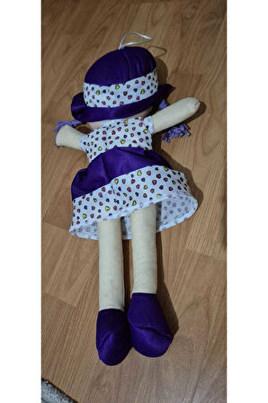 Mor Oyuncak Bez Bebek Çok Gerçekçi Oyuncak Bebek Erkek Bebek Oyuncak Kalpli Kız Bebek Oyuncak 50 Cm