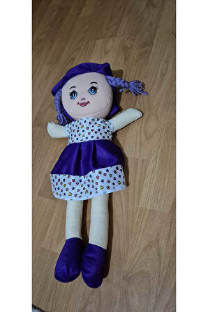 Mor Oyuncak Bez Bebek Çok Gerçekçi Oyuncak Bebek Erkek Bebek Oyuncak Kalpli Kız Bebek Oyuncak 50 Cm