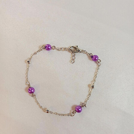 Crystal Atelier İnci Bileklik, İncili Bileklik, Gümüş Kaplama İnci Sıra Bileklik, Barok İnci Bileklik, Kadın İnci Bileklik, Zarif İnci Detay Bileklik, Gümüş Kaplama İnci Modeli Tasarım Bileklik, Zincir Bileklik