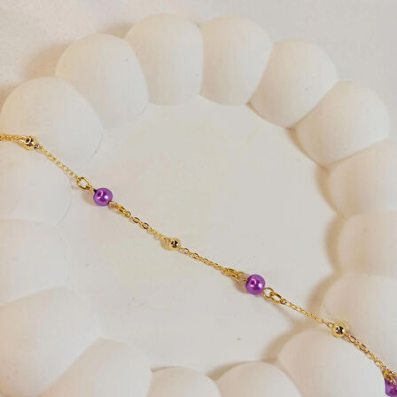 Crystal Atelier İnci Bileklik, İncili Bileklik, Altın Kaplama İnci Sıra Bileklik, Barok İnci Bileklik, Kadın İnci Bileklik, Zarif İnci Detay Bileklik, Altın Kaplama İnci Modeli Tasarım Bileklik, Zincir Bileklik