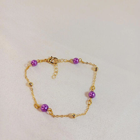 Crystal Atelier İnci Bileklik, İncili Bileklik, Altın Kaplama İnci Sıra Bileklik, Barok İnci Bileklik, Kadın İnci Bileklik, Zarif İnci Detay Bileklik, Altın Kaplama İnci Modeli Tasarım Bileklik, Zincir Bileklik