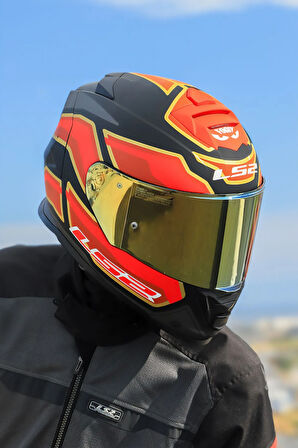 STORM 2 FOGGY MAT SİYAH-KIRMIZI KASK