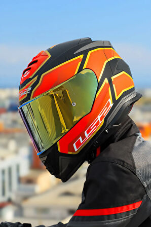 STORM 2 FOGGY MAT SİYAH-KIRMIZI KASK