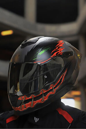 Y.100R NIGHT RIDER MAT SİYAH KASK