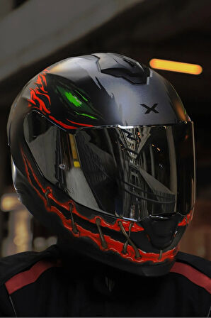 Y.100R NIGHT RIDER MAT SİYAH KASK
