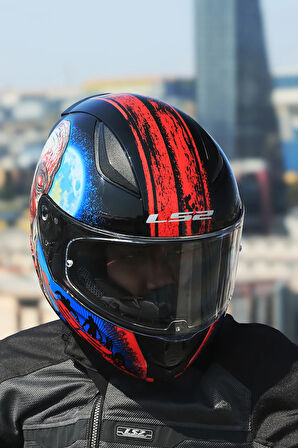 RAPID 2 ZOMBIE SİYAH-KIRMIZI KASK