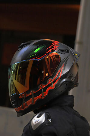 Y.100R NIGHT RIDER MAT SİYAH KASK