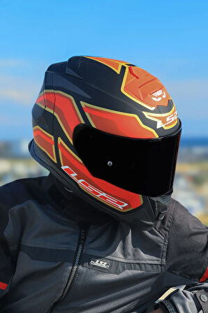 STORM 2 FOGGY MAT SİYAH-KIRMIZI KASK