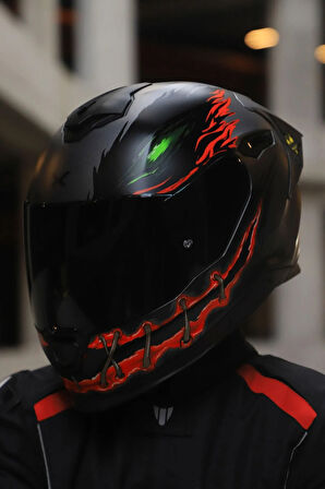 Y.100R NIGHT RIDER MAT SİYAH KASK