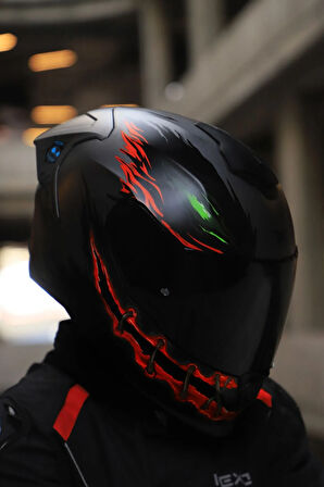 Y.100R NIGHT RIDER MAT SİYAH KASK