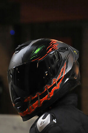 Y.100R NIGHT RIDER MAT SİYAH KASK