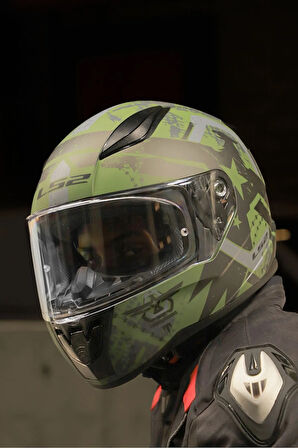 RAPID 2 THUNDER BIRDS MAT YEŞİL-SİYAH-GRİ KASK