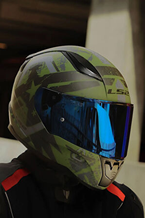 RAPID 2 THUNDER BIRDS MAT YEŞİL-SİYAH-GRİ KASK