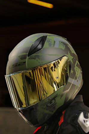 RAPID 2 THUNDER BIRDS MAT YEŞİL-SİYAH-GRİ KASK