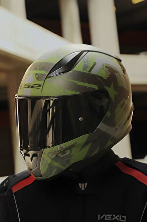 RAPID 2 THUNDER BIRDS MAT YEŞİL-SİYAH-GRİ KASK