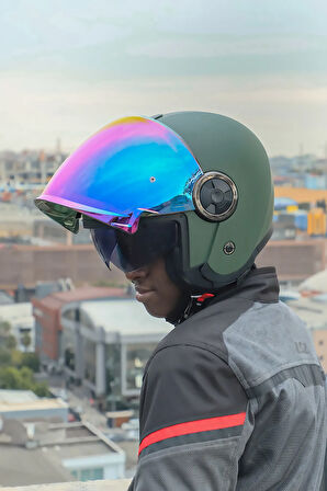 CLASSY MAT YEŞİL KASK