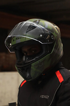 RAPID 2 RACE THUNDER  BIRDS MAT YEŞİL-SİYAH-GRİ KASK