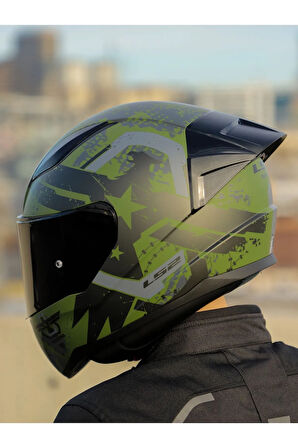 RAPID 2 RACE THUNDER BIRDS MAT YEŞİL-SİYAH-GRİ KASK