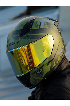 RAPID 2 RACE THUNDER BIRDS MAT YEŞİL-SİYAH-GRİ KASK