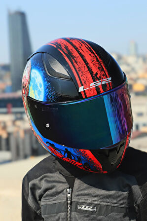 RAPID 2 ZOMBIE SİYAH-KIRMIZI KASK